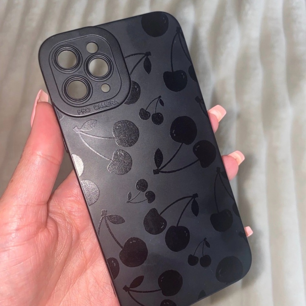 Black Cherry Pattern Phone Case IPhone 11 Pro